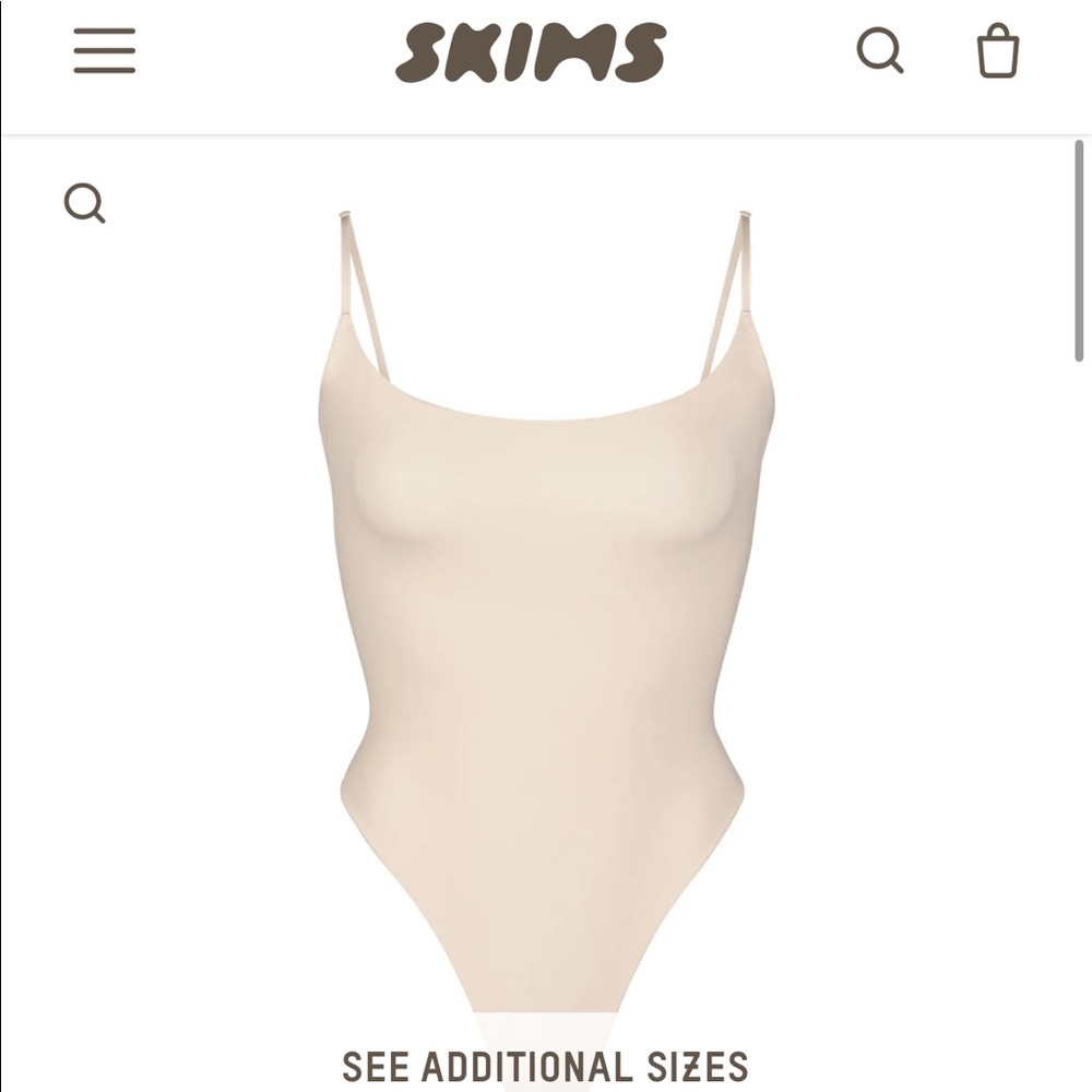 Skims Fits Everybody cami bodysuit in Sand